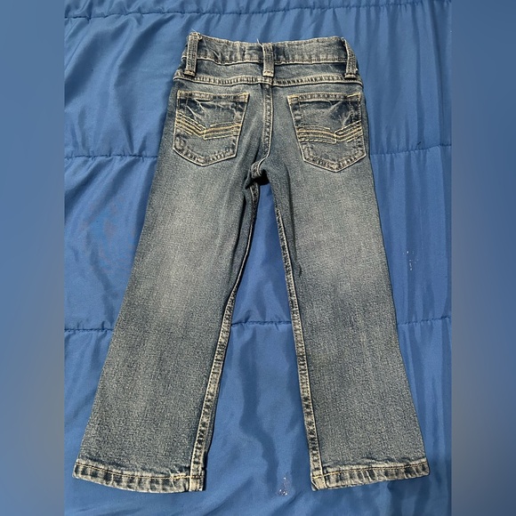 WRANGLER 20X BOYS' MIDLAND MEDIUM WASH SLIM FIT STRETCH VINTAGE BOOT CUT JEAN - Picture 3 of 4